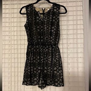 Black Lace Romper